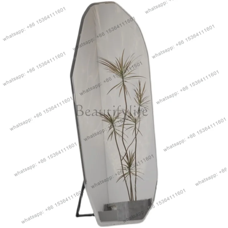 Standing Full Body Mirror Standing Dressing Aesthetic Modern Abnormity Mirror Irregular Minimalist Big Espelhos Home Decorations