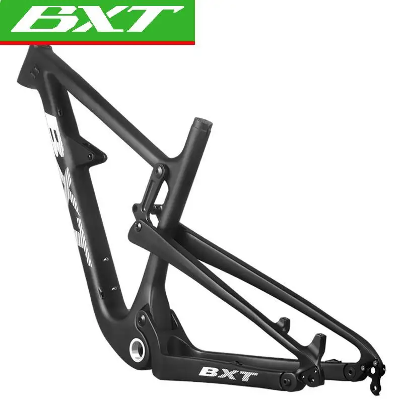 

BXT Frame 29er Carbon Fiber Full Suspension Bike Trail Frame Travel 120mm BOOST Disc Brake Carbon Bike Frames T1000 Carbon Fiber