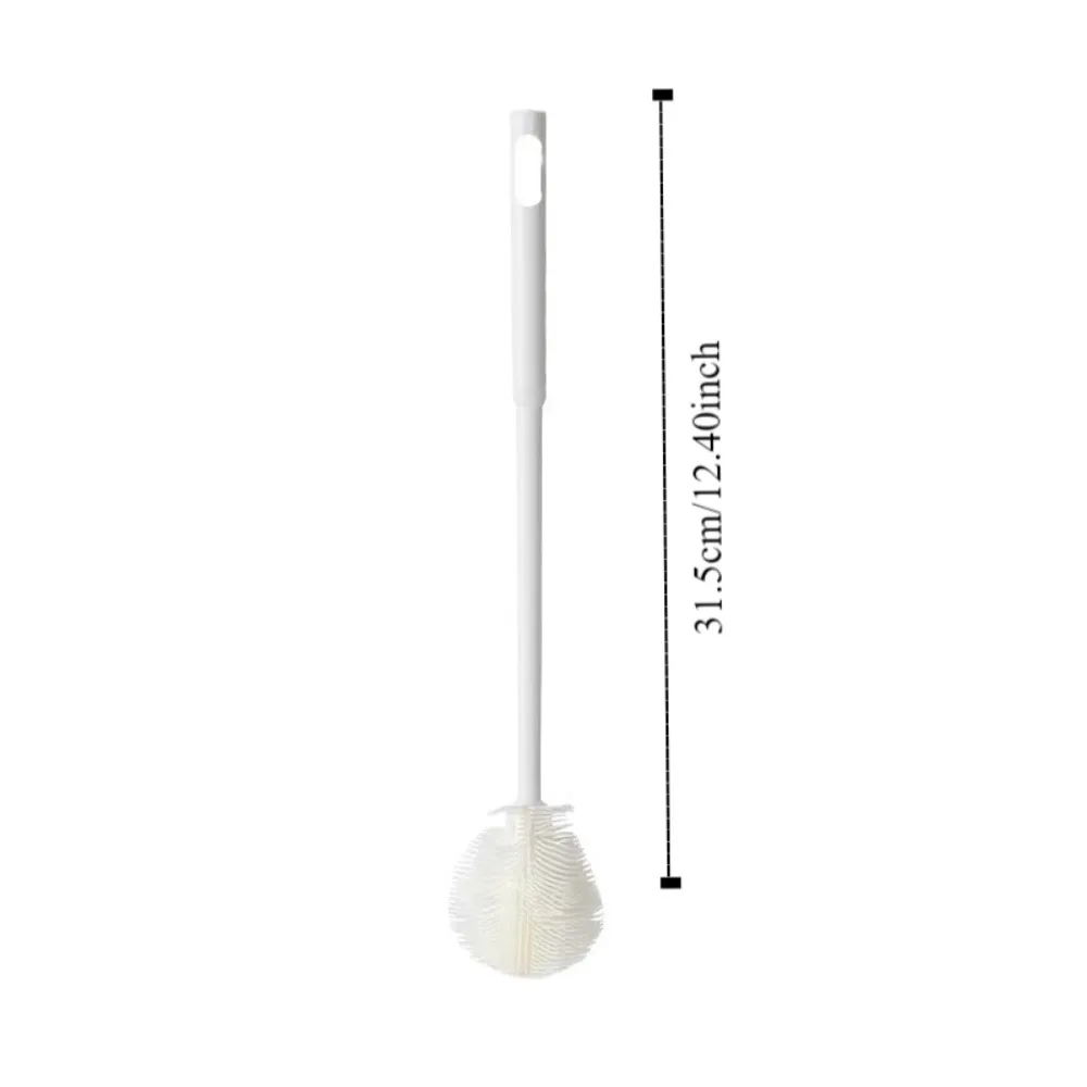 بدون أعمى الجانب لينة رئيس فرشاة للزجاجات سيليكون زجاجة ماء نظافة فرشاة تنظيف الزجاجات مصاصة الحلمة لينة الرأس #6