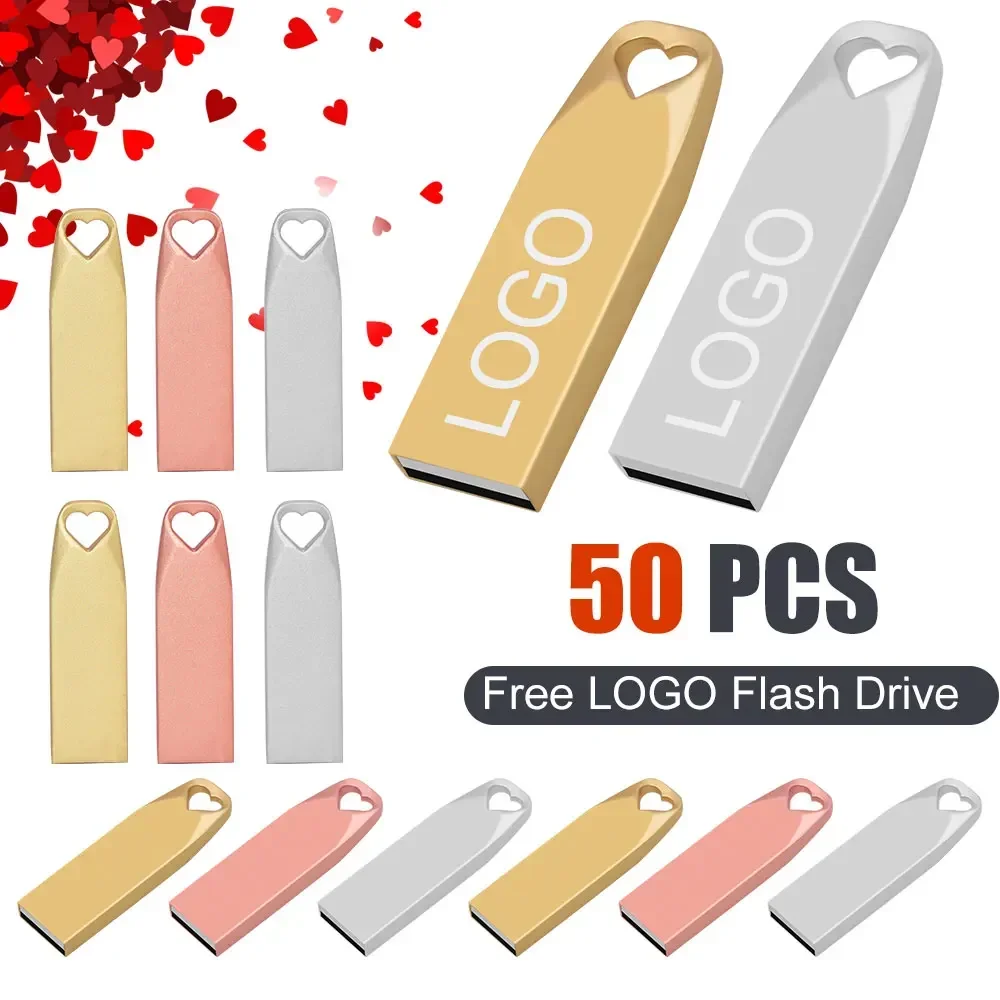 

10pcs Waterproof Metal Portable usb flash drive 4GB 8GB 16GB 32GB 64GB pen drive Practical Capacity game pendrive Free shipping