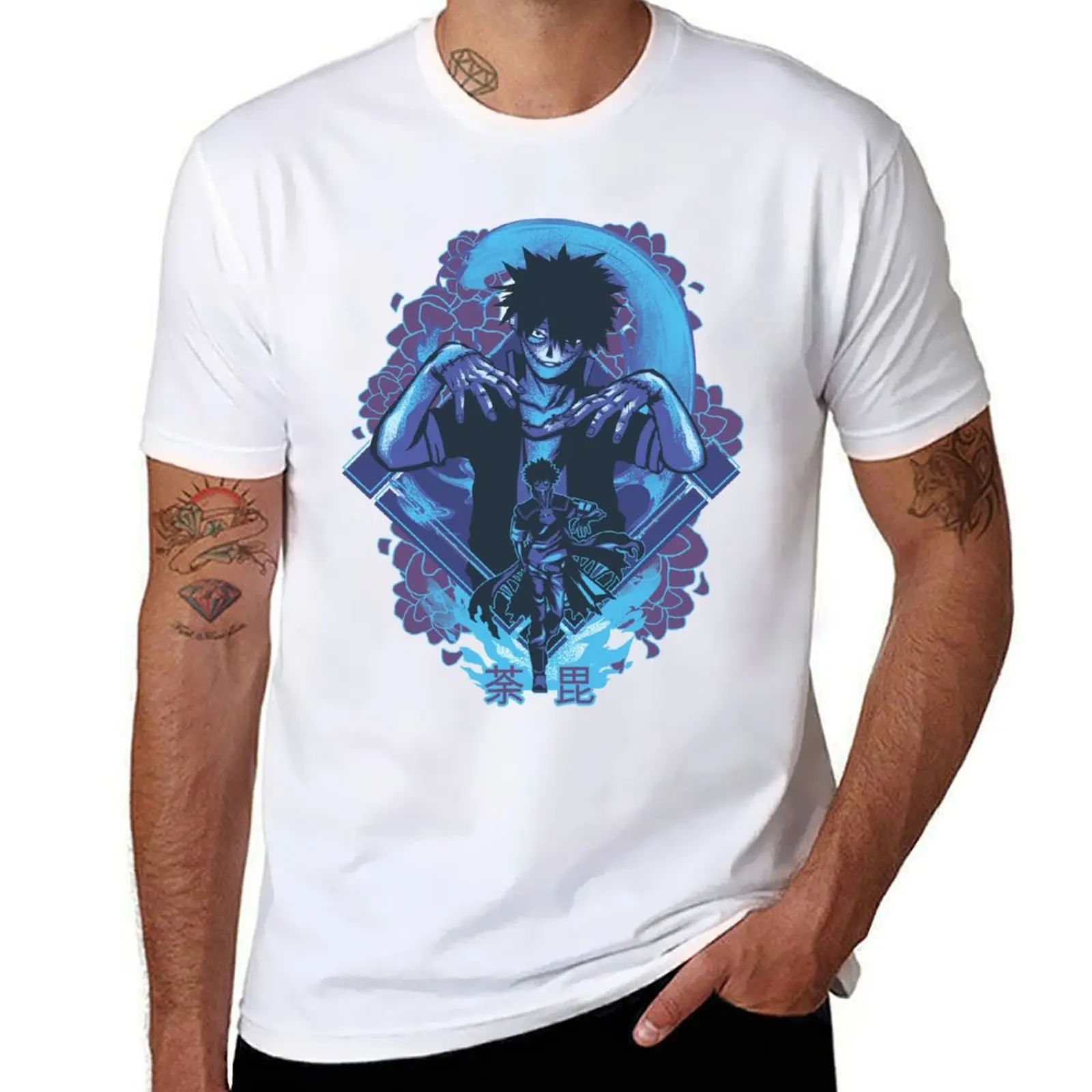 

Blue Flame T-Shirt anime t shirts oversize man t shirts for men casual T-Shirt
