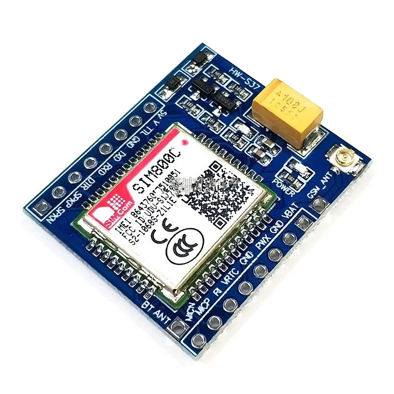 SIM800C GSM GPRS Module 5V/3.3V TTL Adapts to STM32 C51 Program and Bluetooth and TTS