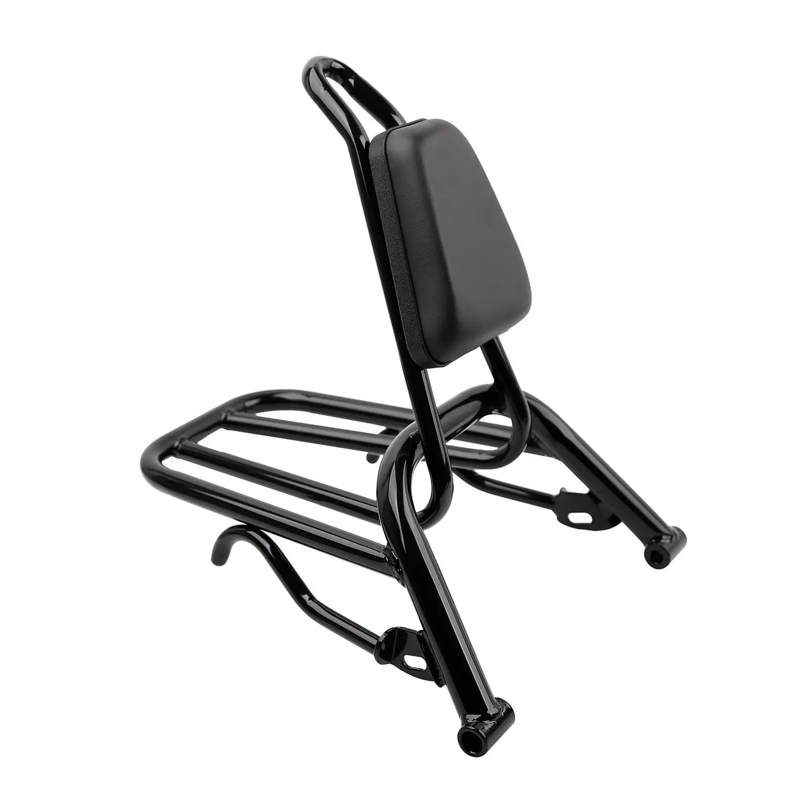 

Motorcycle Rear Luggage Rack in Heavy Iron Material Come with High Rebound Sponge Backrest Compatible with Yamaha Zuma 125cc