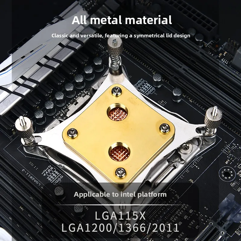 C16 Pure Copper Intel Multi-platform C11 CPU Water Cooling Head Block Industrial Water-cooled Heat Dissipation Endothermic Box