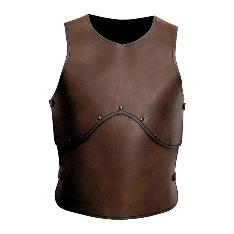 Medieval Viking Pirate Torso Chest Armor PU Leather Cuirass Knight Warrior Gladiator Cosplay Costume Men LARP Breastplate Vest