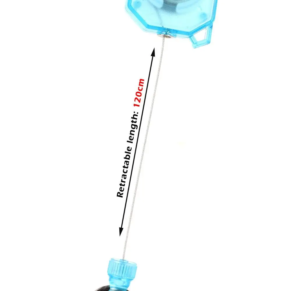 Portable Plastic Elastic Keychain Hovering Type Retractable Easy Pull Buckle Lanyard Retractable Buckle Rope Outdoor