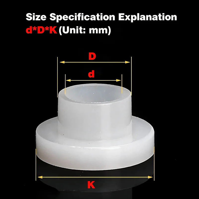 T-Shaped Nylon Step Washer Plastic Concave Convex Insulating Screw Sleeve T Type Step Gasket M3 M4 M6 M8 M10 M12 M20