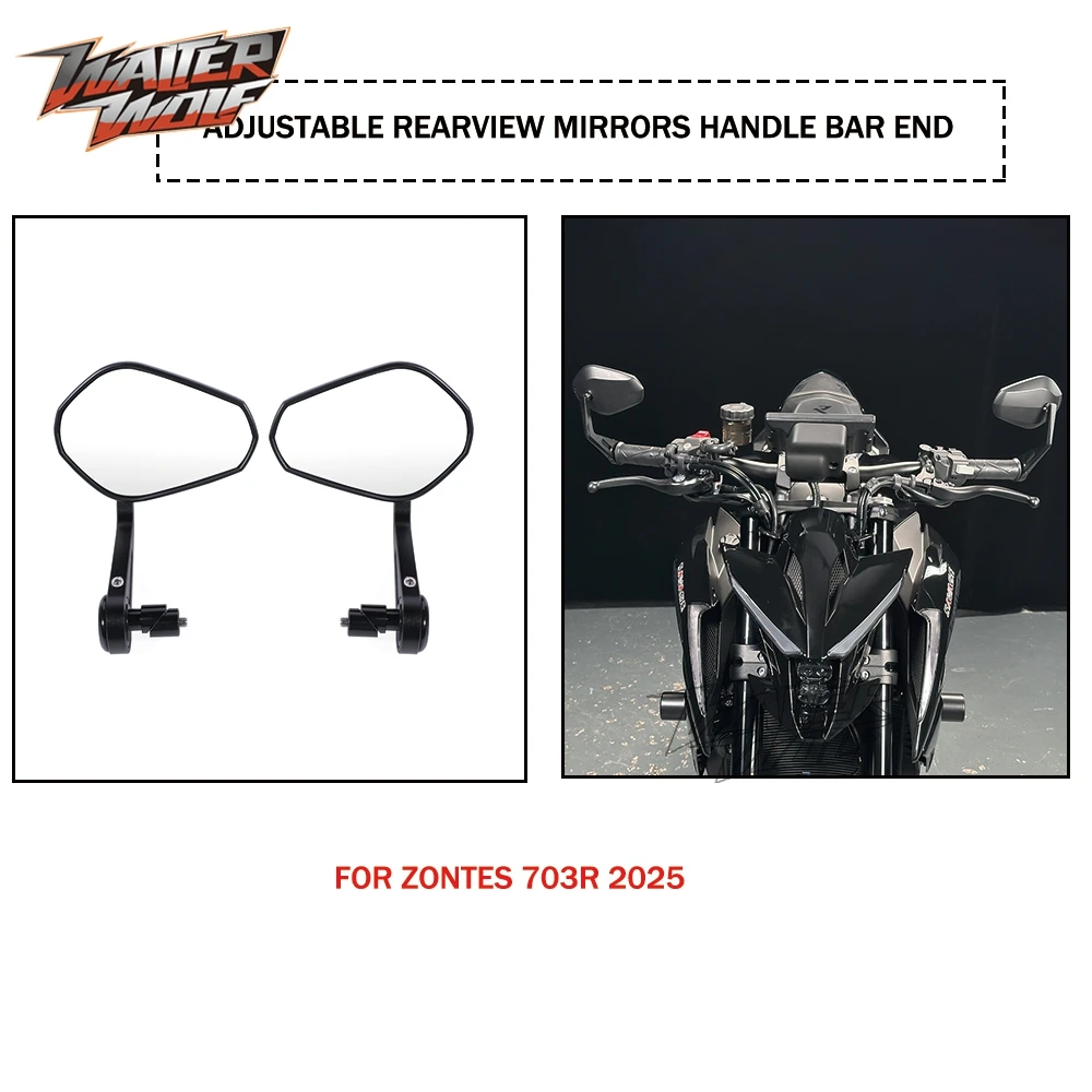 مخلب رافعة مرايا الرؤية الخلفية الزجاج الأمامي حراس اليد حامل هاتف بكرات المتزلجون الإطار المتزلجون محور العجلة ل ZONTES 703R ZT703R #5