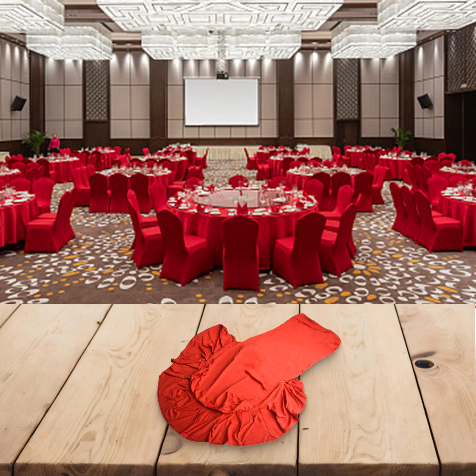 Long design chair cover Stretchable spandex material Suitable for 85 105 cm height for banquets and ceremonies