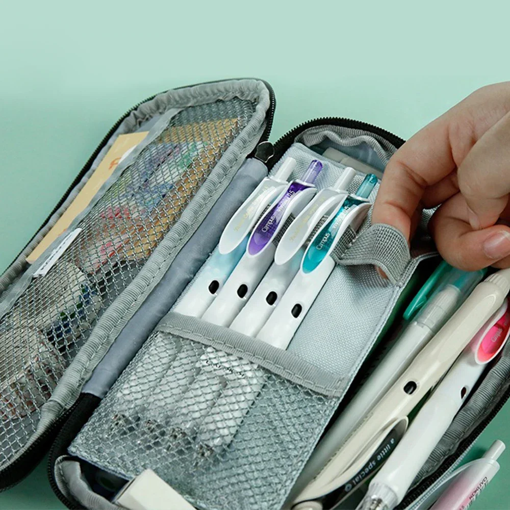 1pcs Japan KOKUYO Pencil Case Large Capacity Stationery Storage Bag Multi-layer Multifunctional Student Learning Supplies