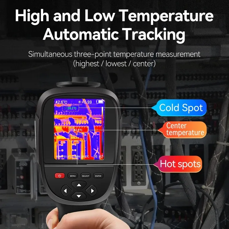 A-BF RX-500 Infrared Thermal Imager  Handheld 256*192 for Water Pipe Leak PCB Test Circuit Floor Heat Pipe Detect Thermometer