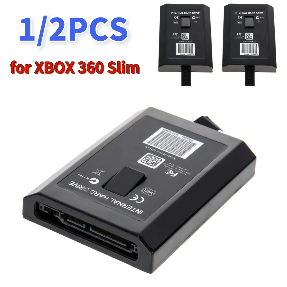 1/2 Uds HDD funda interna para XBOX 360 Slim 20GB 250GB HDD unidad de disco duro caja accesorios de juego reemplazo para XBOX 360 Slim