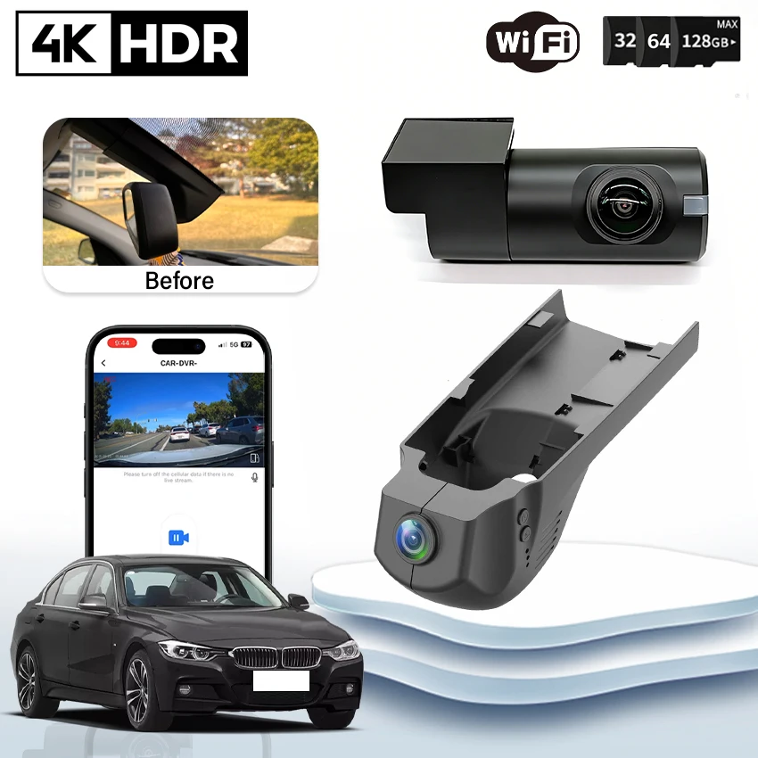 

Plug and Play Car DVR UHD 4K Dash Cam Camera For BMW X3 F25 X5 F15 X1 F48 X4 X6 X7 M 1 3 5 7 Series F20 F30 F31 F32 F10 DashCam