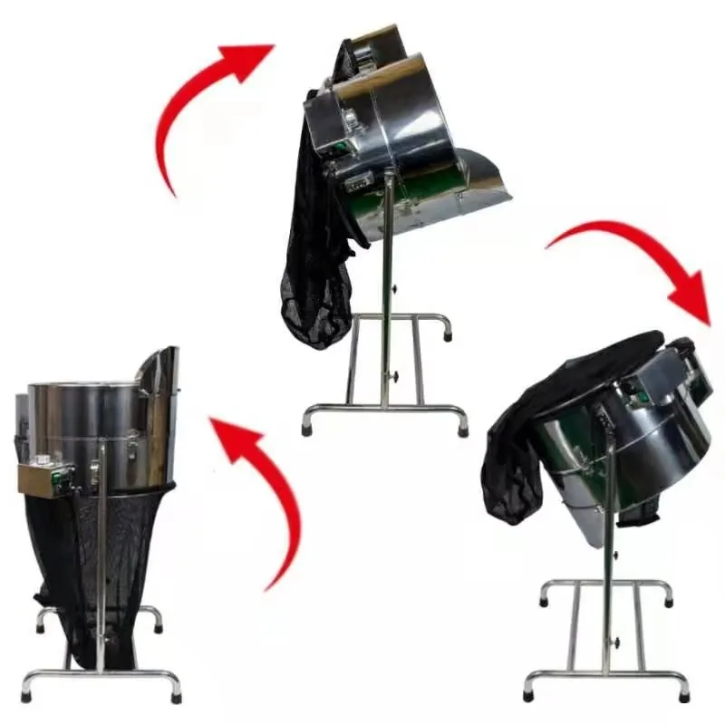 Hydroponic 18 Inch Automatic Bud Leaf Trimmer Electric Stainless Steel Grass Cutter Trimming  Machine