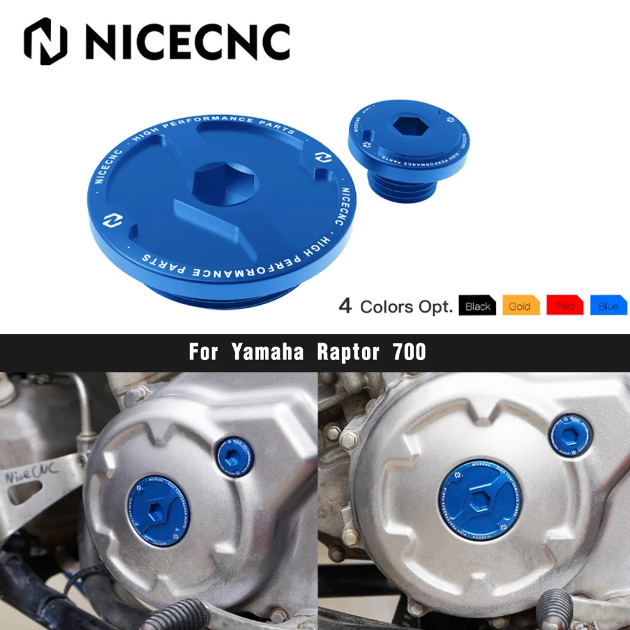 NICECNC Kit de Tampas de Proteção do Motor para ATV Yamaha Raptor 700, Yamaha 700R 2009-2026, YFZ450R, Grizzly 550 2010-2024 - Acessórios