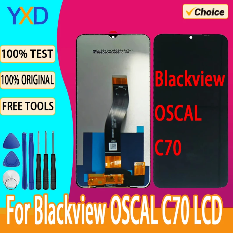 

ЖК-дисплей для Blackview OSCAL C70, сменный ЖК-дисплей, сенсорный экран для Blackview OSCAL C70, ЖК-экран с дигитайзером в сборе