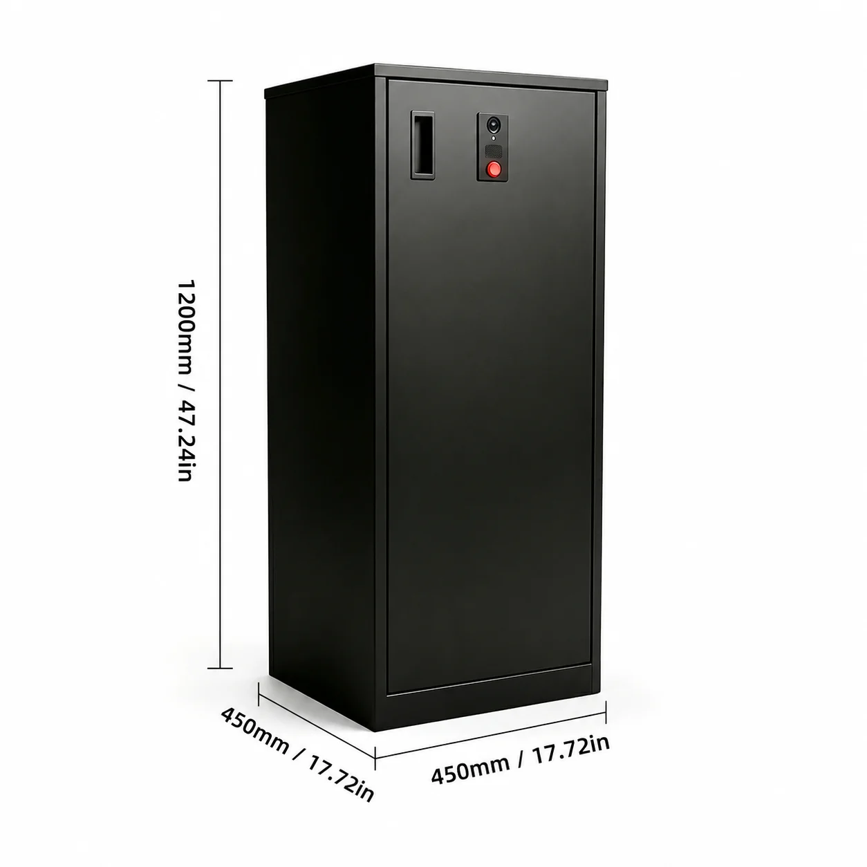 Smart Extra Large Package Delivery Box Outdoor WiFi Connected Secure Parcel Mailbox With Camera Mobile App Access For Home Use