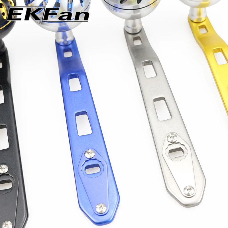 EKFan 135mm Aluminiumlegierung Baitcasting-Angelrollengriff für S/D/A 7*4/8*5mm Loch Big Game Rollengriff Köderrolle DIY-Teil – Detail 6