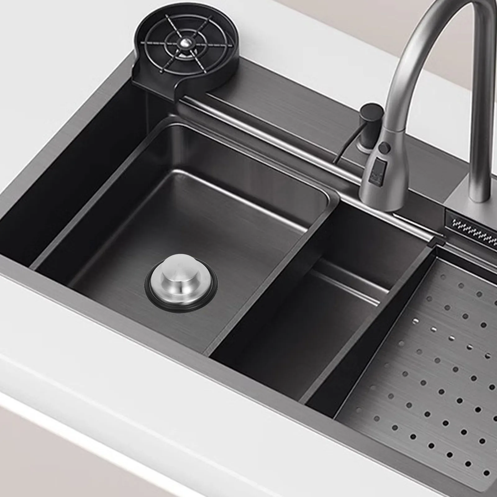 

Kitchen Sink Stopper Garbage Disposal Stopper Sink Plug Kitchen Drain Plug Effective Garbage Filter Secure Fit Easy Clean