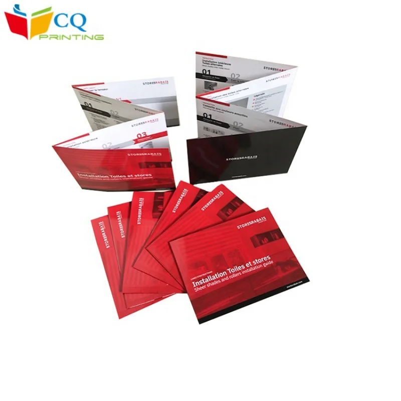 50 0.Zhang.Custom.Custom cheap full colour printing instruction leaflet brochure folder / a5 Booklet, folded flyers,