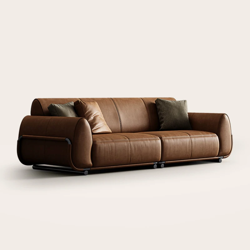 Italian style full leather sofa villa with new sofa haute couture inline sofa