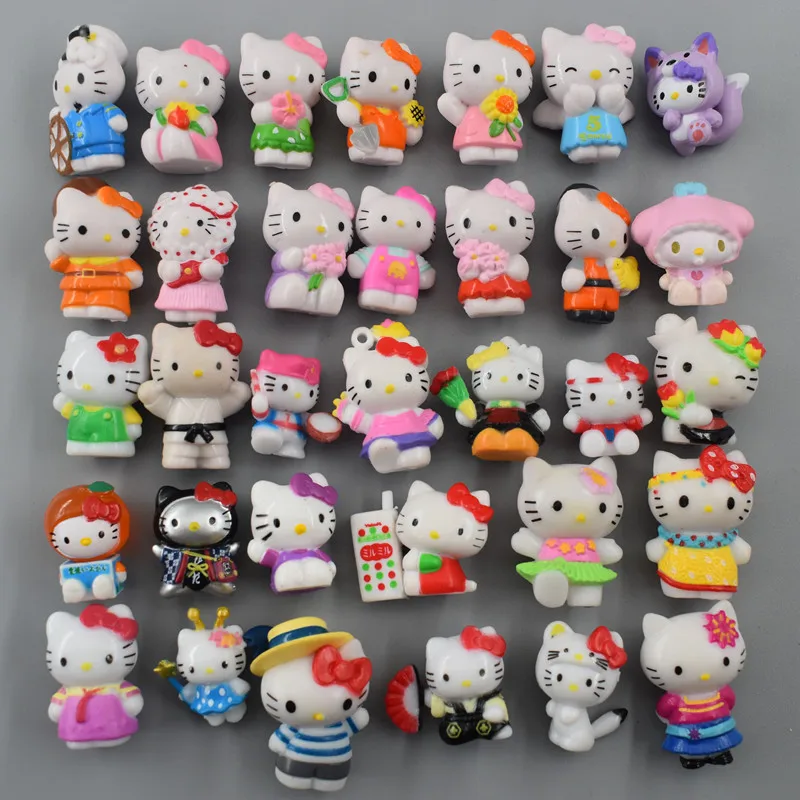 

Cute Hello Kitty Foreign Trade Bulk Cartoon Doll Mini Edition Small Cat Phone Case Cream Gel Diy Material Accessories Wholesale