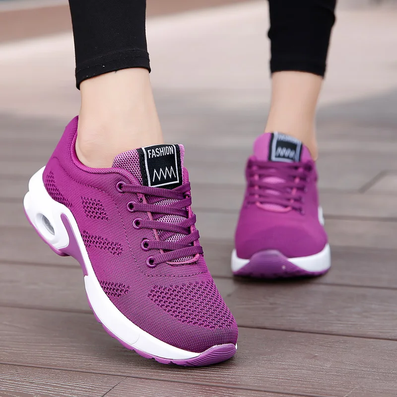 Shoes for Women 2024 Summer Breathable Sneaker Shoes Fashion Thick Sole Fitness Comfortable Casual Running Shoes Tenis De Mujer