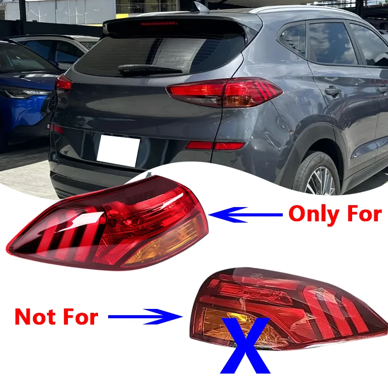 Yellow Turn Signal For Hyundai Tucson 2019-2021 Taillight Brake Signal Light Backup Light Driving Warning Light Flashing Light