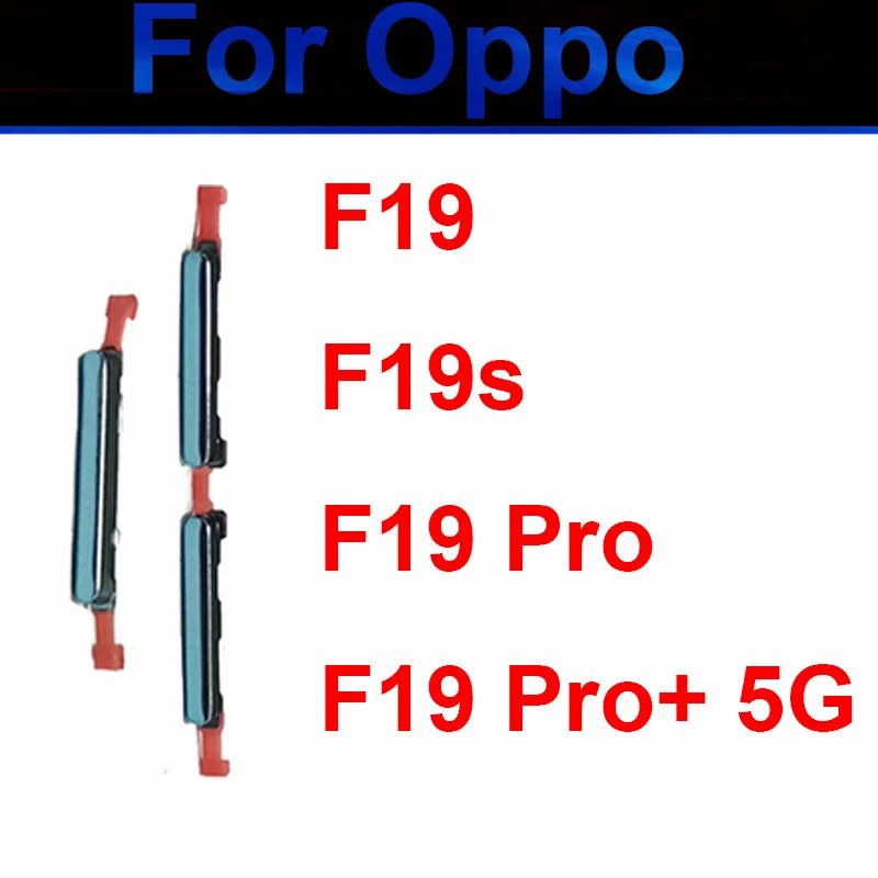 Power Volume ButtonsFor OPPO F19 F19S F19 Pro Plus 5G ON OFF Power Volume Up Down Side Button Keys Flex Cable Replacement Parts