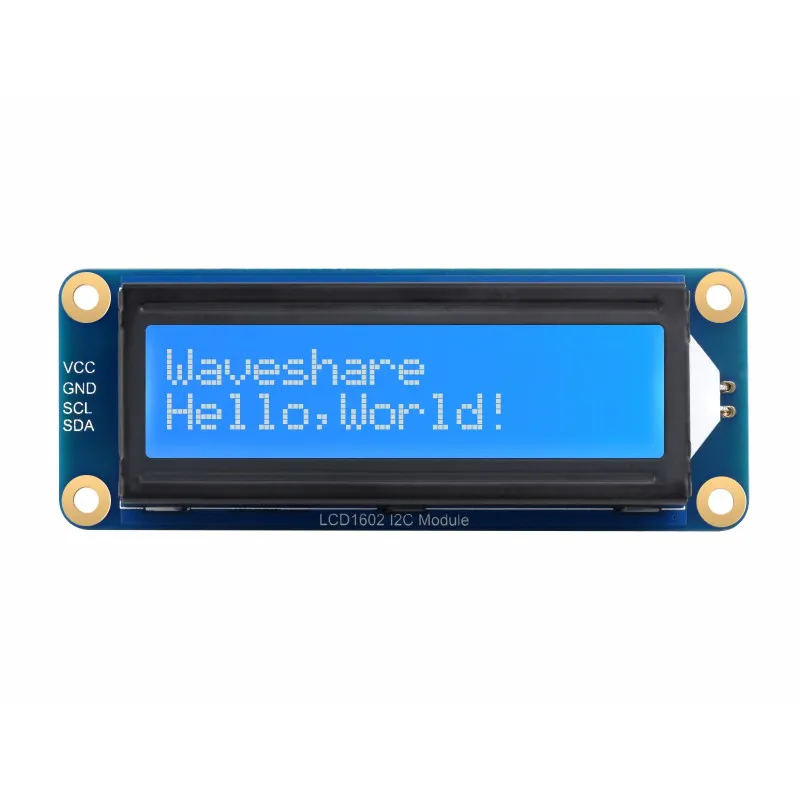 LCD1602 I2C Module White Color with Blue Background 16x2 Characters LCD 3.3V/5V