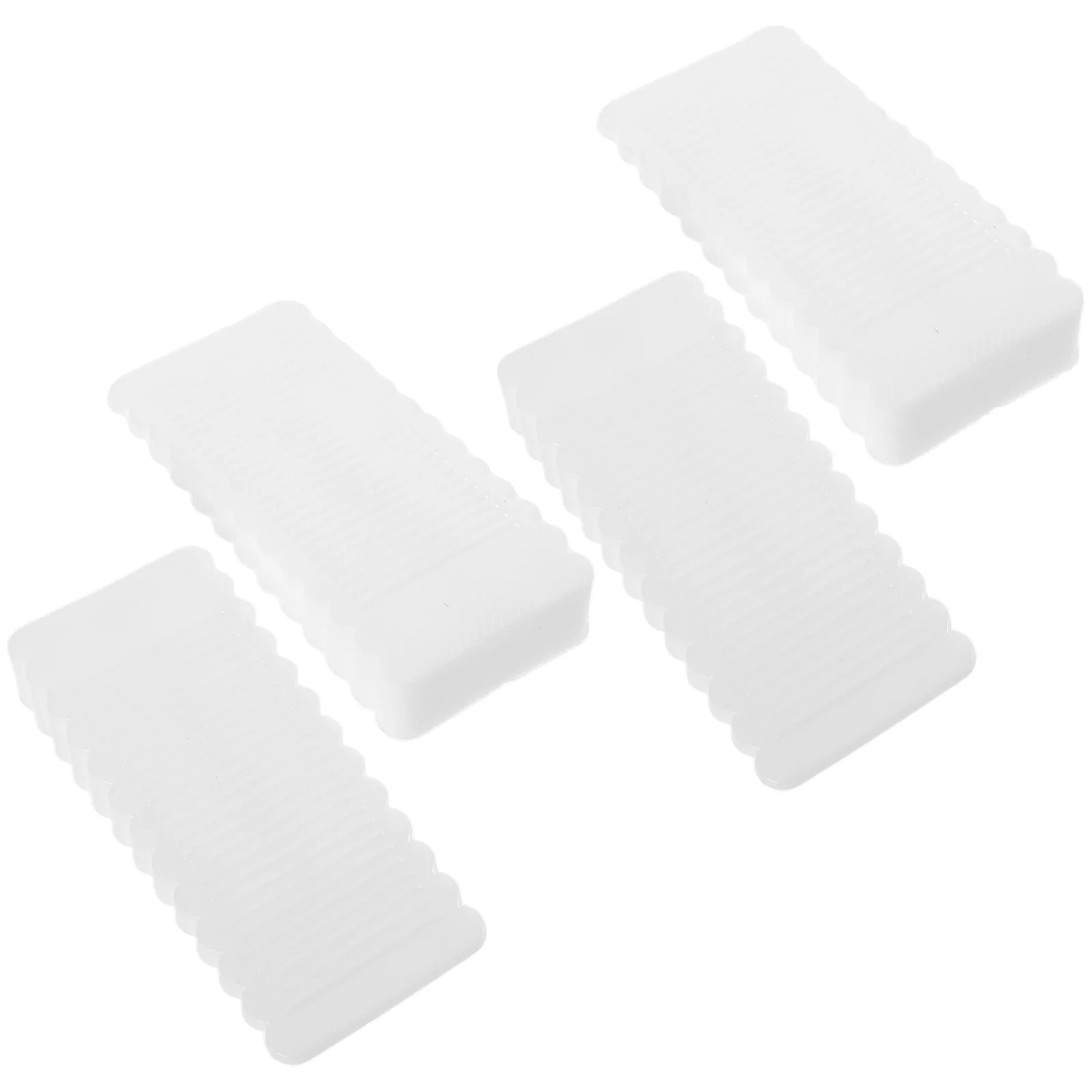 

4pcs Furniture Levelers Rubber Shims for Levelling Toilet Doors White Adjustable Height Wedges Non Slip Sturdy Design Wear