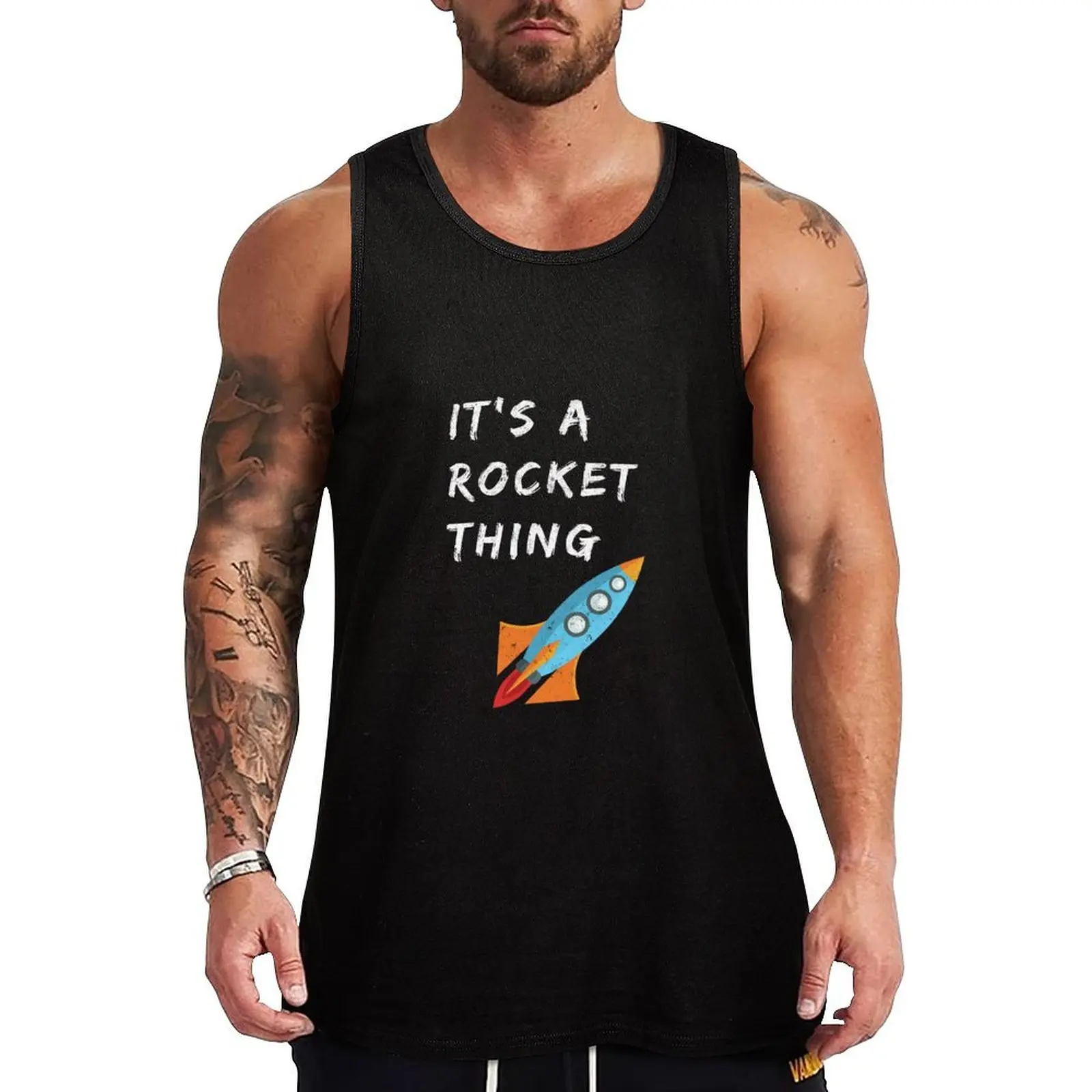 

It's a rocket thing.... right Tank Top Sports clothing tops Men's singlets