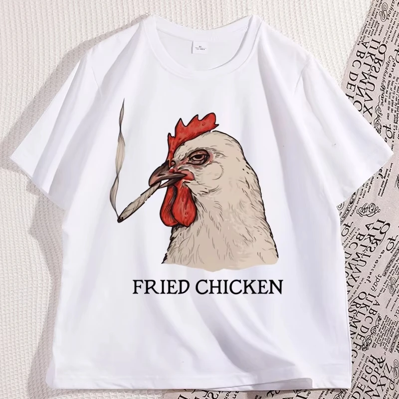 Fried Chicken 420 T-Shirt, Stoner-Shirts, lustiges Weed-Shirt, Marihuana-Cannabis-T-Shirt, Stoner-Geschenke für Sie, Unhinged T-Shirt-Oberteile
