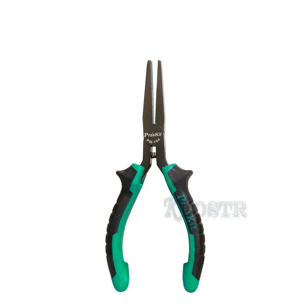 PM-754 has a spring-loaded teeth flat nose pliers flat nose pliers electrician  pliers 5 inch