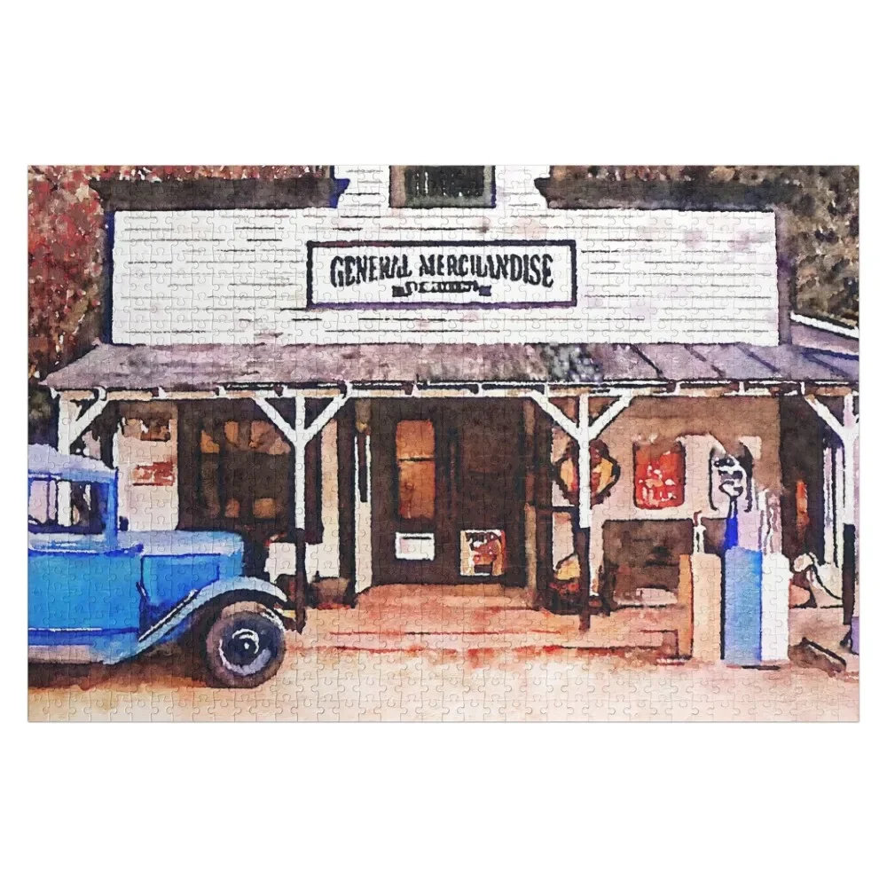 Ike Godsey’s Store Gas Station Jigsaw Puzzle Custom Wooden Gift Custom Child Gift Puzzle