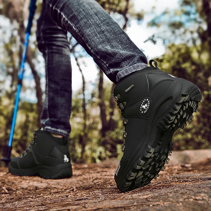 Zapatos de senderismo impermeables para hombre, botas informales transpirables, zapatos de escalada al aire libre, zapatillas de Trekking