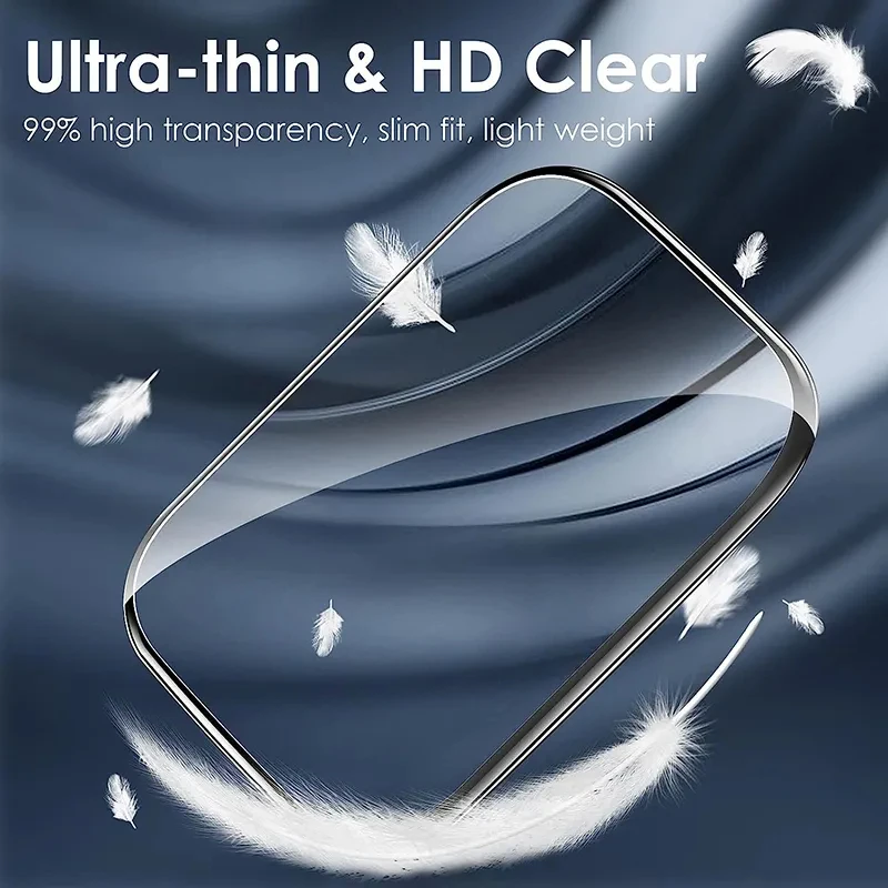 5pcs Screen Protectors For Apple Watch Ultra 9 8 7 41mm 45mm 49mm Soft Glass Protective Film iwatch se 6 5 4 38mm 42mm 40mm 44mm