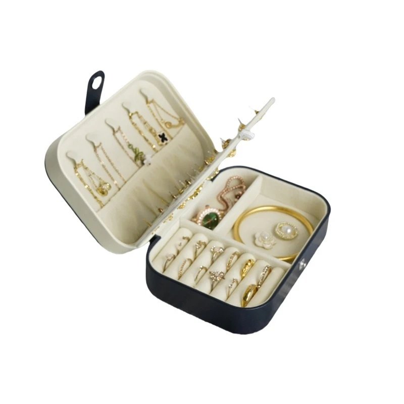 

Portable Travel Storage For Women, Earrings, Necklaces, Multi-Layer Home Jewelry Box