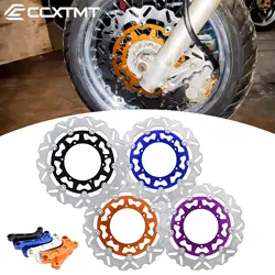 Motorcycle 320MM Front Brake Disc Rotors Brake Caliper Adaptor Bracket For XCW SX SXF KTM XC XCF EXC EXCF Six Days 125-500