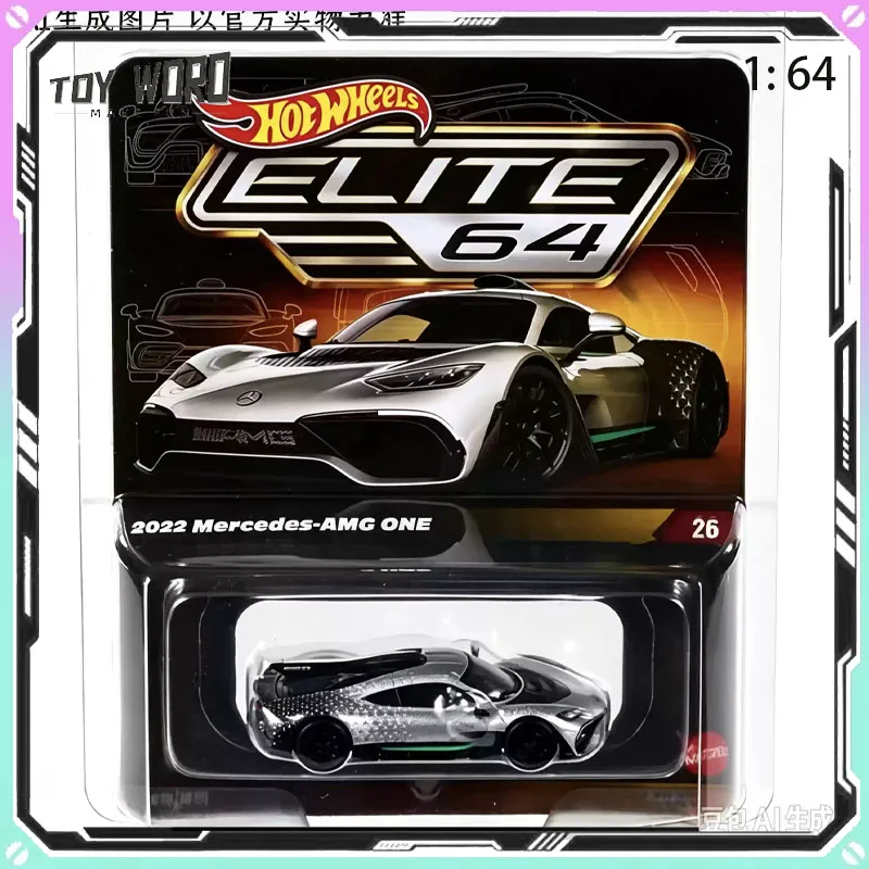 Original Hot Wheels Elite 1/64 Mercedes-Benz Mercedes AMG ONE Toy Ornament Gift Favorite Collectible Decorations