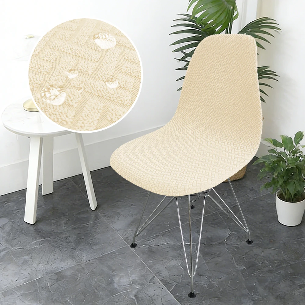 1/4/6 Stück Familienpackung Muschel-Stuhlhusse Wasserdichter Eames Sitzbezug Dünn für den Sommer Esszimmer Schmutzabweisend Abnehmbarer Hockerbezug