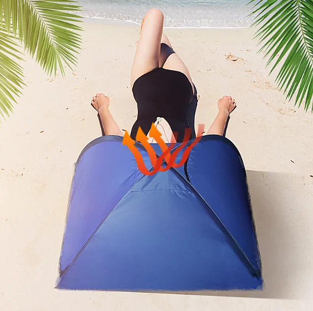 Imagem -04 - Portable Sun Shelter para Outdoor Mini Headrest Tent Windproof Sand Proof Canopy Pops up Praia Shade Tendas