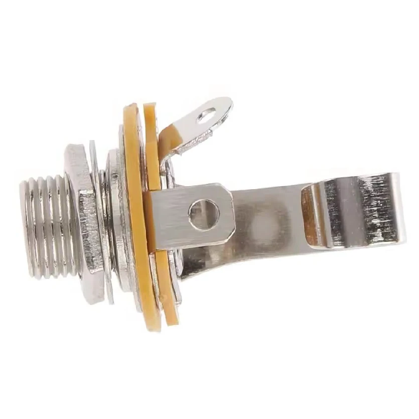 Audio Female Connector Welding Type Panel Socket Parts 6.35/6.5MM 3 Pole MONO Plug Jack