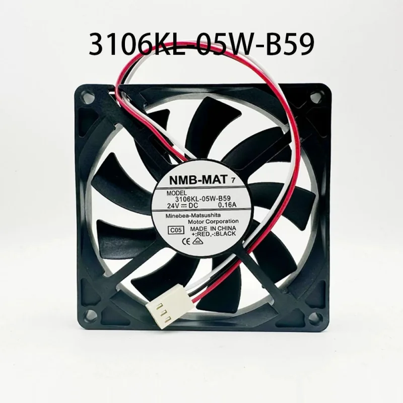 Z  New in box NMB High-Airflow Case fan 3106KL-05W-B59 24VDC 0.16A 3wire 80*80*15mm