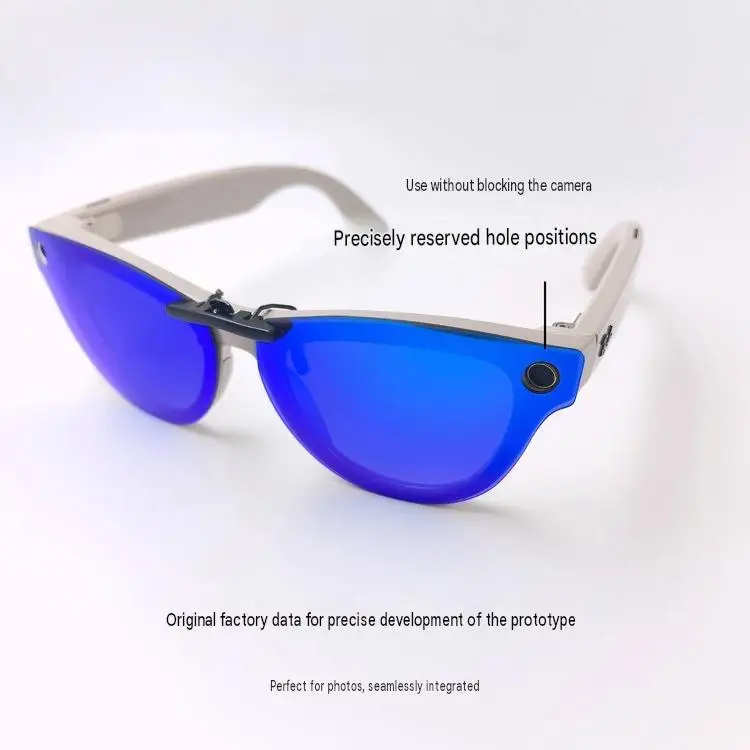 Polarized clip-on lenses for RayBan Meta Wayfarer RW4006 50mm smart glasses for UV protection in summer outdoor activities