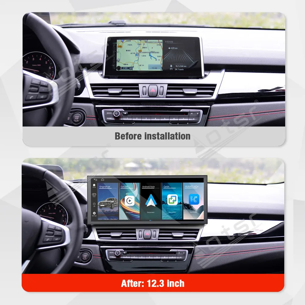 12.3-inch car radio BMW 2 Series Travel Edition NBT EVO 2014-2018 GPS navigation with touch screen wireless carpet  free camera
