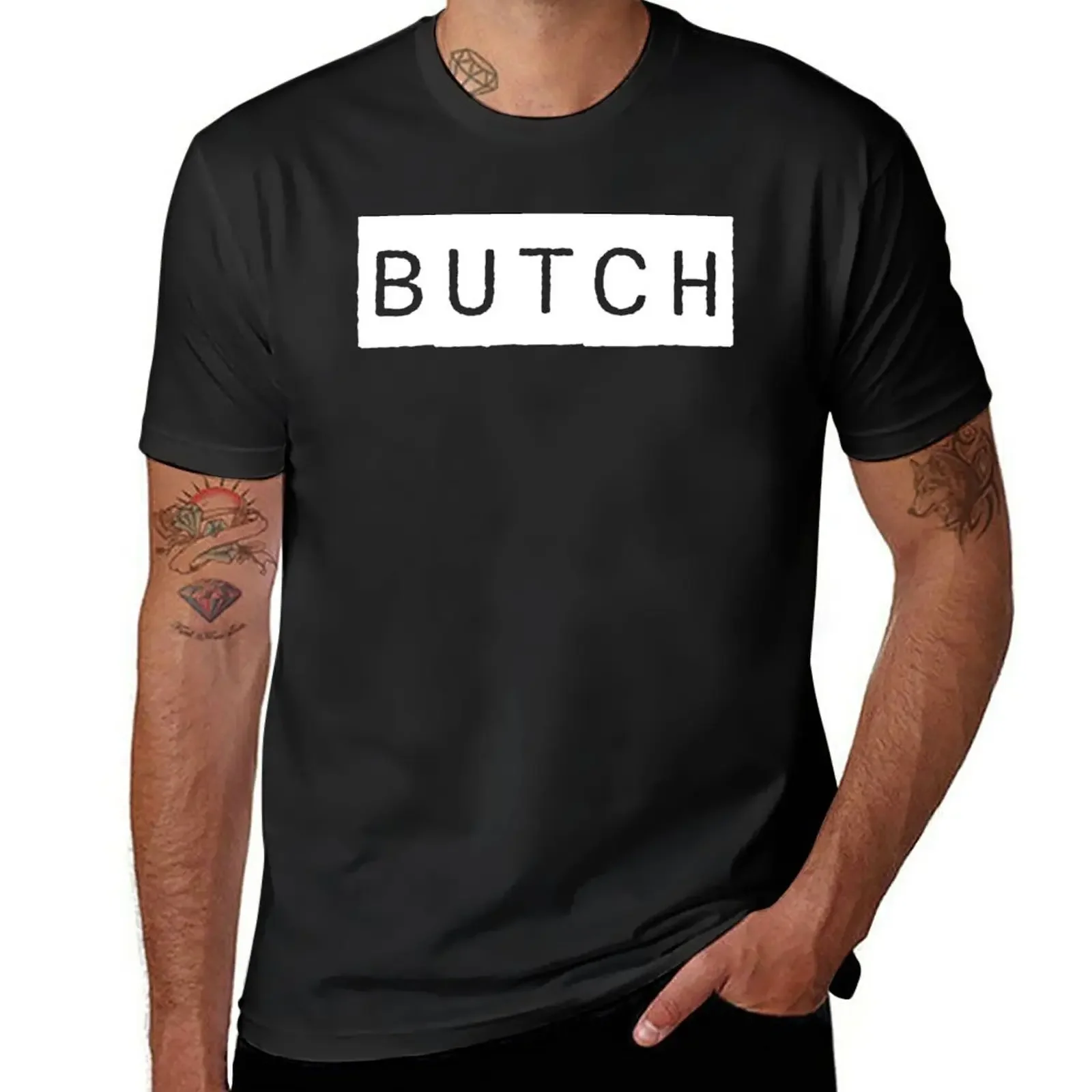 

New Butch Label in White T-Shirt tees Short t-shirt aesthetic clothes plain white t shirts men