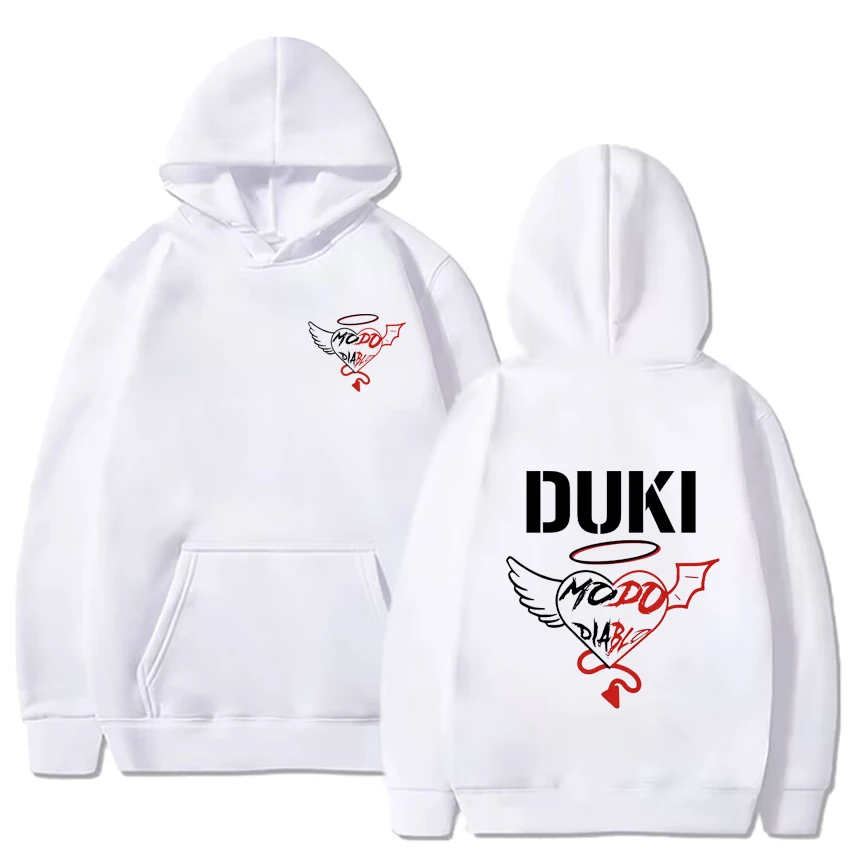 Rapper Duki Modo Dlablo Band Merch Hoodies Mens Women Pullovers Fashion Hip Hop Oversized Sweatshirts Vintage Hip Hop Clothing