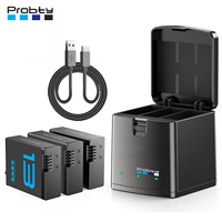 Probty Endurence 2280mAh Battery For GoPro Hero 13 Battery+3-Slots Box Charger For GoPro Hero 13 Black Camera Accessories