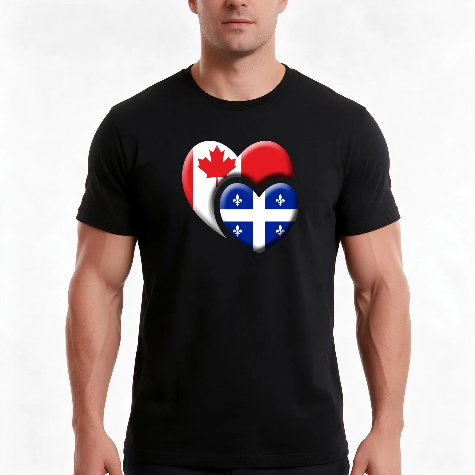 Quebec Canada T-Shirt Summer Casual Cotton Tee Oversized Streetwear Tops Vintage Graphic Print Loose Fit Short Sleeve